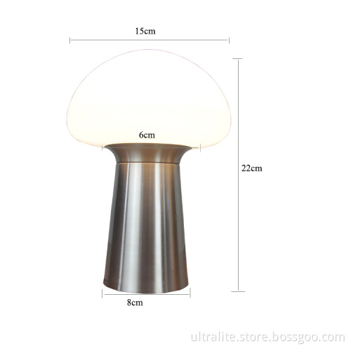 INS Style Small Desk Lamp Bedroom Mushroom Shaped LED Night Light Table Lighting